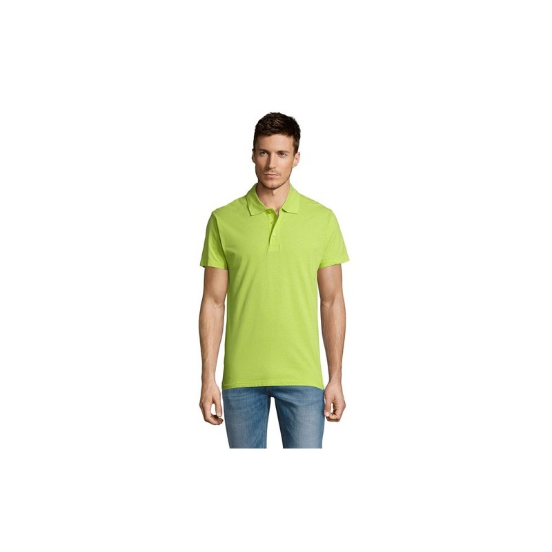 Polo Éco-responsable Personnalisable 170g 100% Coton - Summer II Men Matières : coton Taille textile : L Couleurs : vert pomme c