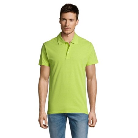 Polo Éco-responsable Personnalisable 170g 100% Coton - Summer II Men Matières : coton Taille textile : L Couleurs : vert pomme c