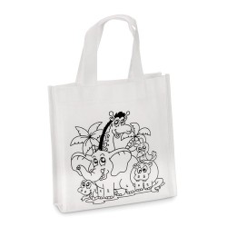 Mini sac shopping à colorier personnalisé pas cher SHOOPIE 2