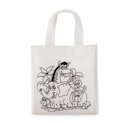 Mini sac shopping à colorier personnalisé pas cher SHOOPIE cadeau entreprise pas cher