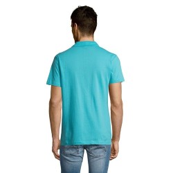 Polo Éco-responsable Personnalisable 170g 100% Coton - Summer II Men Matières : coton Taille textile : L Couleurs : bleu atoll o