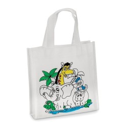 Mini sac shopping à colorier personnalisé pas cher SHOOPIE impression haute définition