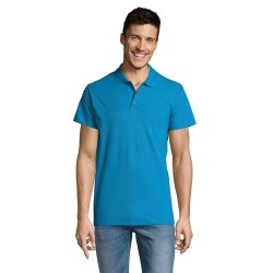 Polo Éco-responsable Personnalisable 170g 100% Coton - Summer II Men Matières : coton Taille textile : L Couleurs : bleu aqua pe