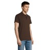 Polo Éco-responsable Personnalisable 170g 100% Coton - Summer II Men Matières : coton Taille textile : M Couleurs : chocolat obj