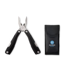 Multi-outils de poche Publicitaire Pratique ALOQUIN Matières : acier inoxydable Couleurs : noir cadeau collaborateur premium