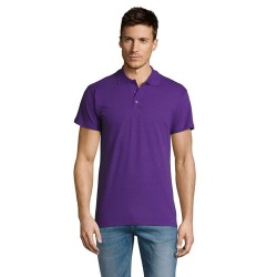 Polo Éco-responsable Personnalisable 170g 100% Coton - Summer II Men Matières : coton Taille textile : L Couleurs : violet foncé