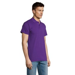 Polo Éco-responsable Personnalisable 170g 100% Coton - Summer II Men Matières : coton Taille textile : S Couleurs : violet foncé
