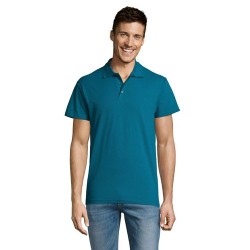 Polo Éco-responsable Personnalisable 170g 100% Coton - Summer II Men Matières : coton Taille textile : M Couleurs : bleu canard 