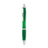 Stylo à bille  en RPET pratique personnalisé RIO Matières : PET recyclé Couleurs : vert transparent livraison express 24h 48h