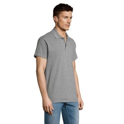 Polo Éco-responsable Personnalisable 170g 100% Coton - Summer II Men Matières : coton Taille textile : M Couleurs : gris chiné c