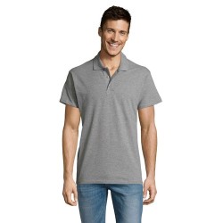 Polo Éco-responsable Personnalisable 170g 100% Coton - Summer II Men Matières : coton Taille textile : XS Couleurs : gris chiné 