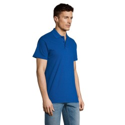 Polo Éco-responsable Personnalisable 170g 100% Coton - Summer II Men Matières : coton Taille textile : XL Couleurs : bleu royal 