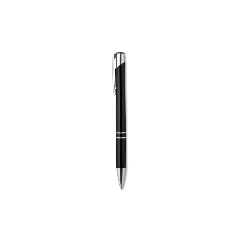 Stylo Bille en Aluminium Personnalisé BERN avec Bouton Poussoir Matières : aluminium Couleurs : noir