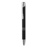 Stylo Bille en Aluminium Personnalisé BERN avec Bouton Poussoir Matières : aluminium Couleurs : noir impression logo haute quali