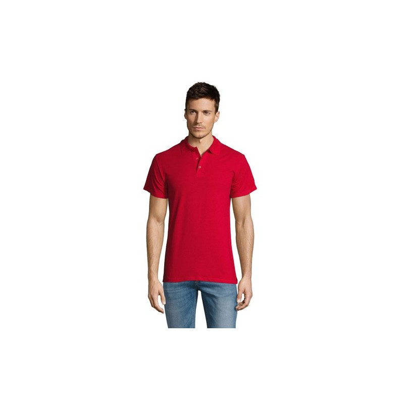 Polo Éco-responsable Personnalisable 170g 100% Coton - Summer II Men Matières : coton Taille textile : S Couleurs : rouge cadeau