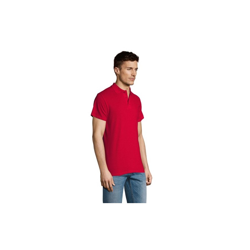 Polo Éco-responsable Personnalisable 170g 100% Coton - Summer II Men Matières : coton Taille textile : S Couleurs : rouge cadeau