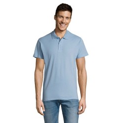 Polo Éco-responsable Personnalisable 170g 100% Coton - Summer II Men Matières : coton Taille textile : S Couleurs : bleu ciel pu