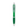 Stylo à bille  en RPET pratique personnalisé RIO Matières : PET recyclé Couleurs : vert transparent goodies publicitaire durable