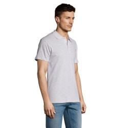 Polo Éco-responsable Personnalisable 170g 100% Coton - Summer II Men Matières : coton Taille textile : S Couleurs : blanc chiné 