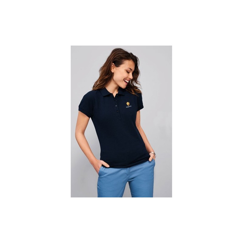 Polo Femme Éco-responsable 170g PASSION Matières : coton Taille textile : M Couleurs : sable cadeau collaborateur premium