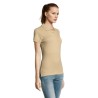 Polo Femme Éco-responsable 170g PASSION Matières : coton Taille textile : L Couleurs : sable personnalisation sur mesure
