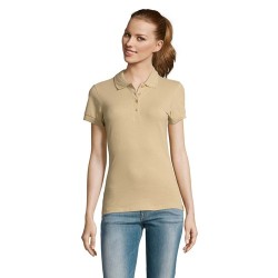 Polo Femme Éco-responsable 170g PASSION Matières : coton Taille textile : XXL Couleurs : sable goodies publicitaire événementiel