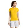 Polo Femme Éco-responsable 170g PASSION Matières : coton Taille textile : S Couleurs : jaune impression haute définition