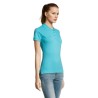Polo Femme Éco-responsable 170g PASSION Matières : coton Taille textile : L Couleurs : bleu atoll objet promotionnel éco-respons
