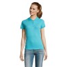 Polo Femme Éco-responsable 170g PASSION Matières : coton Taille textile : M Couleurs : bleu atoll goodies publicitaire événement