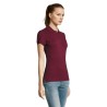 Polo Femme Éco-responsable 170g PASSION Matières : coton Taille textile : M Couleurs : bordeaux marquage couleur éclatante
