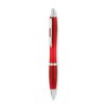Stylo à bille  en RPET pratique personnalisé RIO Matières : PET recyclé Couleurs : rouge transparent goodies publicitaire événem