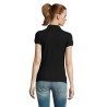 Polo Femme Éco-responsable 170g PASSION Matières : coton Taille textile : S Couleurs : noir impression logo haute qualité