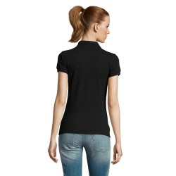 Polo Femme Éco-responsable 170g PASSION Matières : coton Taille textile : XL Couleurs : noir goodies entreprise design