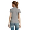 Polo Femme Éco-responsable 170g PASSION Matières : coton Taille textile : S Couleurs : gris chiné impression haute définition