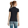 Polo Femme Éco-responsable 170g PASSION Matières : coton Taille textile : M Couleurs : bleu marine marquage laser ultra précis