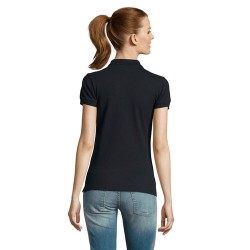 Polo Femme Éco-responsable 170g PASSION Matières : coton Taille textile : XL Couleurs : bleu marine personnalisation rapide en F
