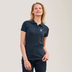 Polo Femme Éco-responsable 170g PASSION Matières : coton Taille textile : XL Couleurs : bleu marine objet promo petit budget