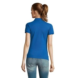 Polo Femme Éco-responsable 170g PASSION Matières : coton Taille textile : L Couleurs : bleu royal marquage couleur éclatante
