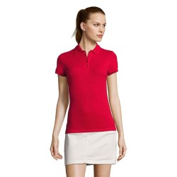 Polo Femme Éco-responsable 170g PASSION Matières : coton Taille textile : XXL Couleurs : rouge objet promotionnel éco-responsabl