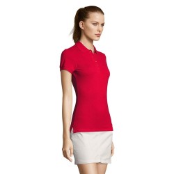 Polo Femme Éco-responsable 170g PASSION Matières : coton Taille textile : XXL Couleurs : rouge cadeau entreprise pas cher