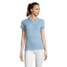 Polo Femme Éco-responsable 170g PASSION Matières : coton Taille textile : M Couleurs : bleu ciel pur cadeau client original