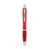 Stylo à bille  en RPET pratique personnalisé RIO Matières : PET recyclé Couleurs : rouge transparent personnalisation sur mesure