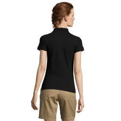Polo Éco-responsable et Confortable pour Femme - PEOPLE PEOPLE Matières : coton Taille textile : S Couleurs : noir cadeau entrep