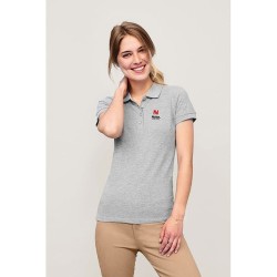 Polo Éco-responsable et Confortable pour Femme - PEOPLE PEOPLE Matières : coton Taille textile : XL Couleurs : noir goodies publ