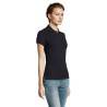 Polo Éco-responsable et Confortable pour Femme - PEOPLE PEOPLE Matières : coton Taille textile : XL Couleurs : bleu marine marqu