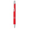 Stylo bille poussoir personnalisé finition AOSTA Matières : aluminium Couleurs : rouge objet promotionnel éco-responsable