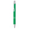 Stylo bille poussoir personnalisé finition AOSTA Matières : aluminium Couleurs : vert livraison express 24h 48h