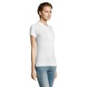 Polo Éco-responsable et Confortable pour Femme - PEOPLE PEOPLE Matières : coton Taille textile : L Couleurs : blanc objet public