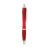 Stylo à bille  en RPET pratique personnalisé RIO Matières : PET recyclé Couleurs : rouge transparent livraison express 24h 48h