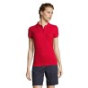 Polo Éco-responsable et Confortable pour Femme - PEOPLE PEOPLE Matières : coton Taille textile : 3XL Couleurs : rouge personnali
